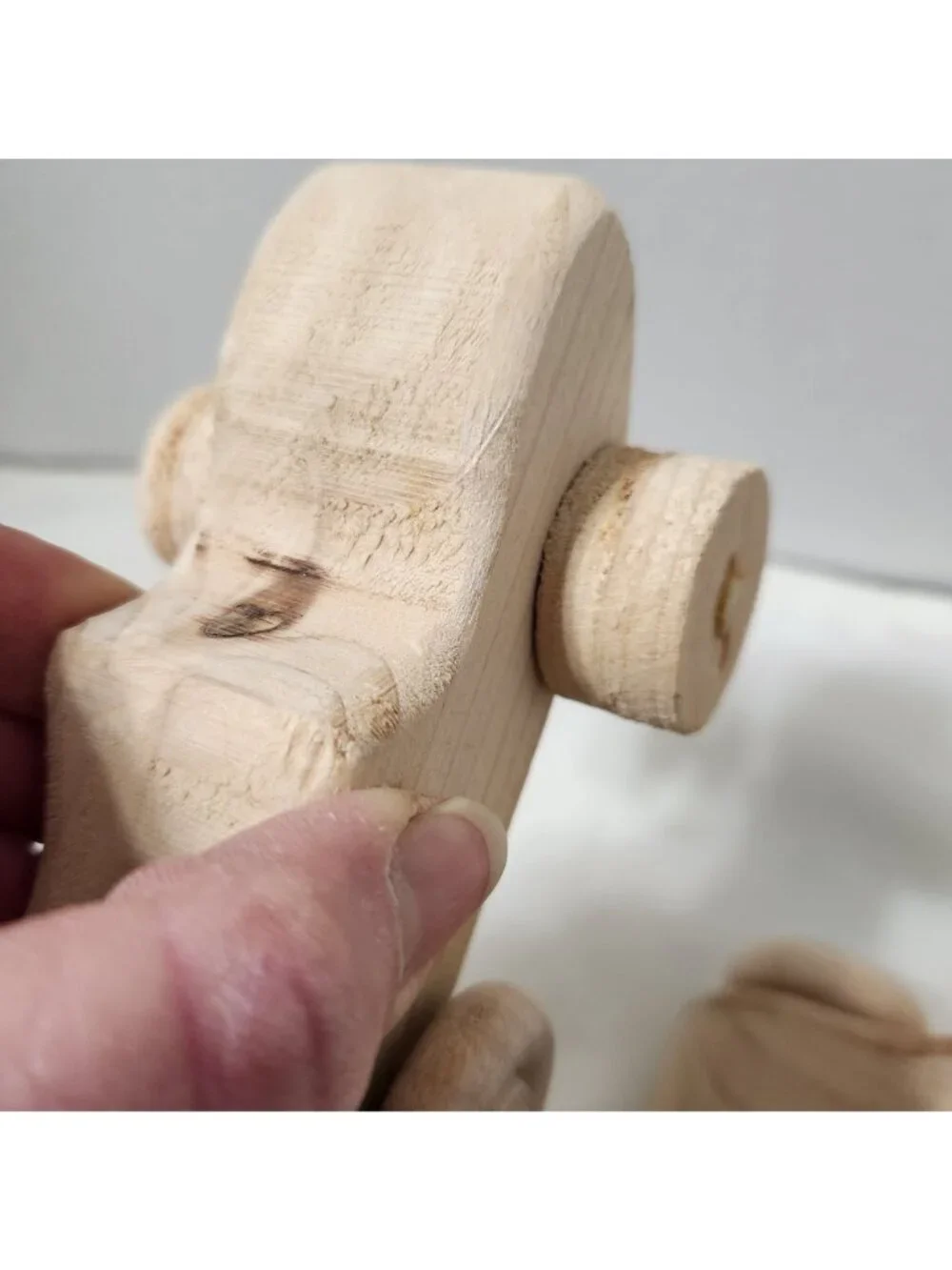 Handcrafted Wooden Toy Cars Set Of 4 – Natural Finish Durable Wooden Wheels